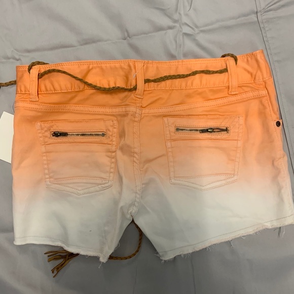 Orange/white shorts - Picture 2 of 3